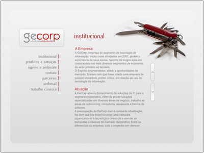 Gecorp, Web, Site